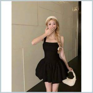Váy bồng xòe dáng bí sang chảnh gợi cảm ozenka , đầm body ngắn kiểu hàn quốc sexy mặc đi chơi đi biển