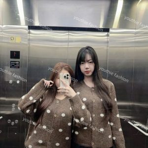 áo cardigan chấm bi nữ